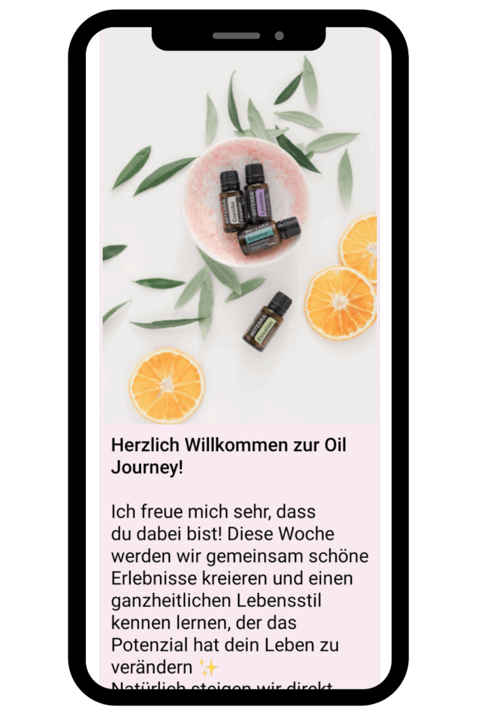 Vorschau der Oil Journey - ein Programm von Kerstin Müller um die ätherischen Öle von doTERRA zu testen.