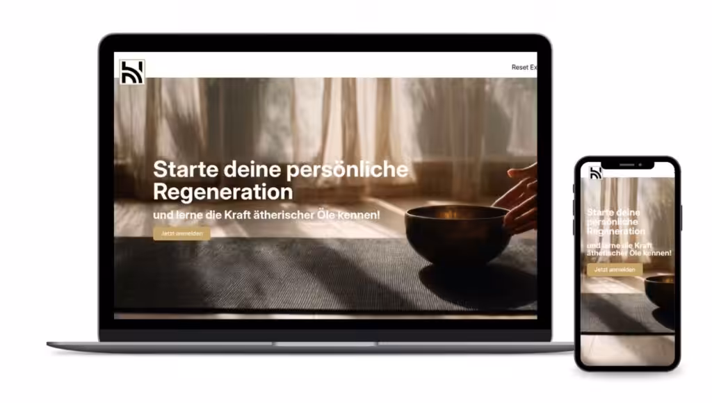 Reset Experience - Regenerationsanker mit ätherischen Ölen für Zuhause